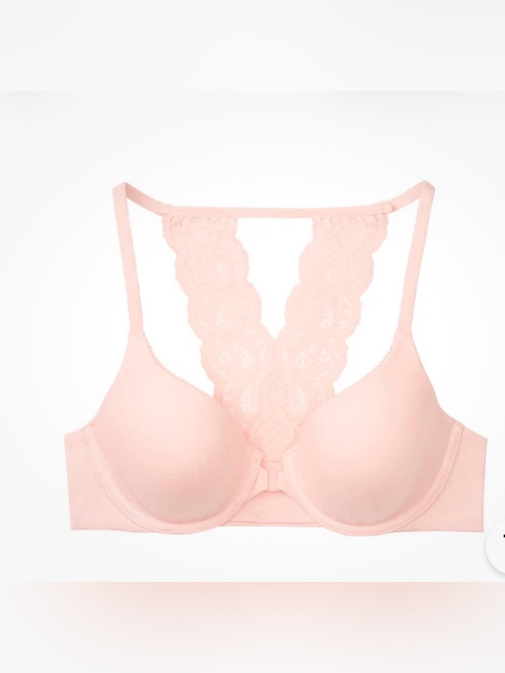 Victoria's Secret light pink Lace Racerback T-Shirt Bra